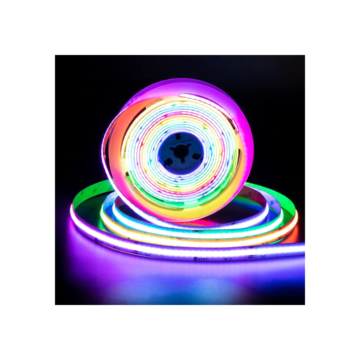 Влагостойкая лента LED COB RGB, IP66, 12V, 14W, 5m