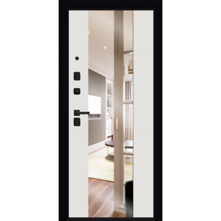 LAR-4 UUS metalluks MDF+klaas/MDF+peegel