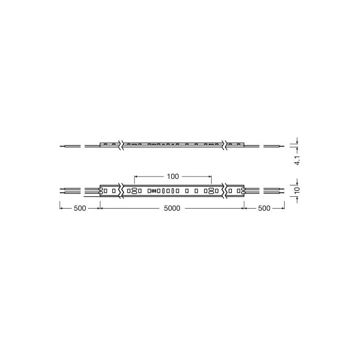 LED Лента 5m, 2700K, 24V, IP66