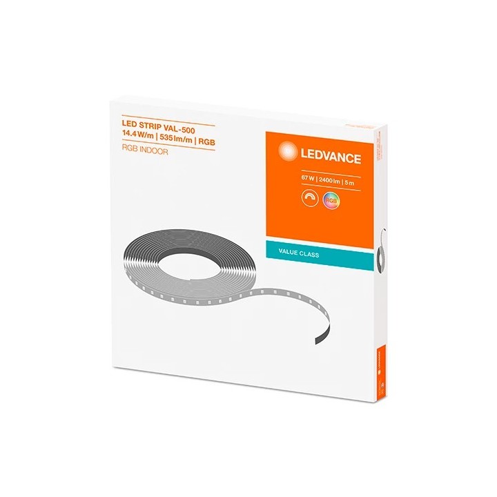 LED лента 5м RGB IP00 14,4Вт