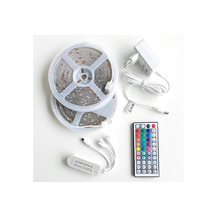 Комплект LED ленты 5050 10м RGB IP65 22Вт WIFI + управление музыкой