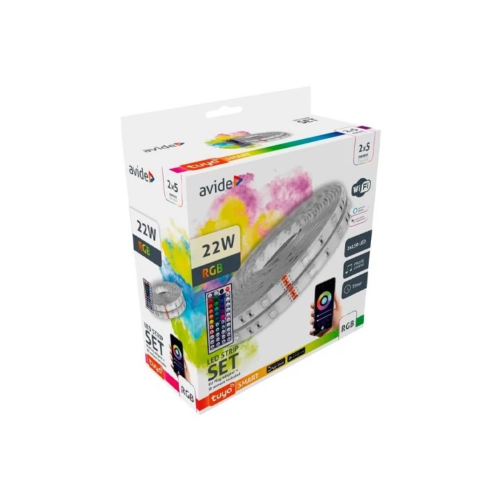 Комплект LED ленты 5050 10м RGB IP65 22Вт WIFI + управление музыкой