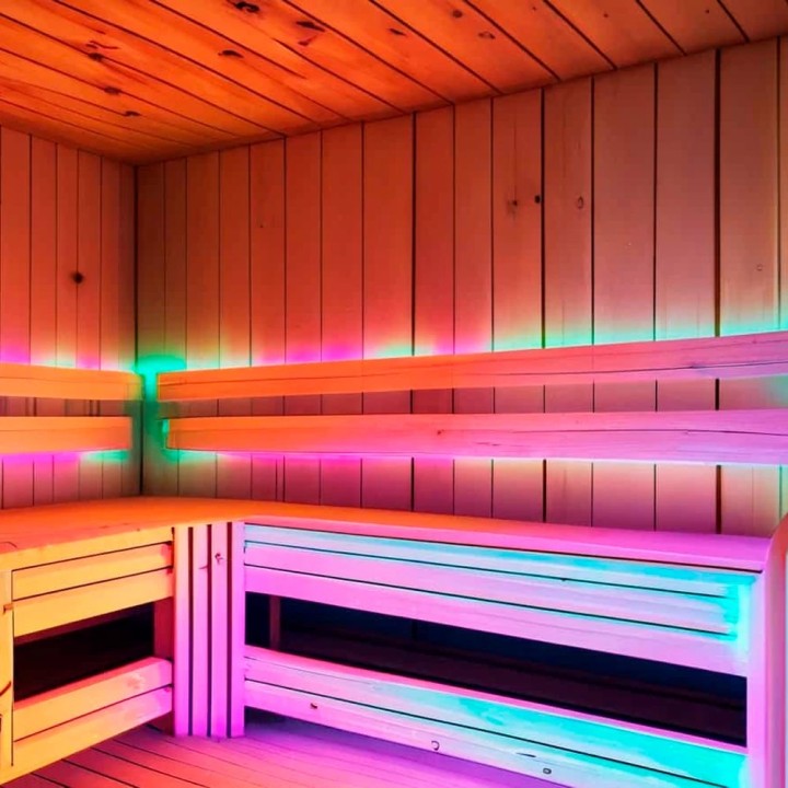LED лента для бани и сауны 2835, RGB, IP68, 24V, 14W, 5m