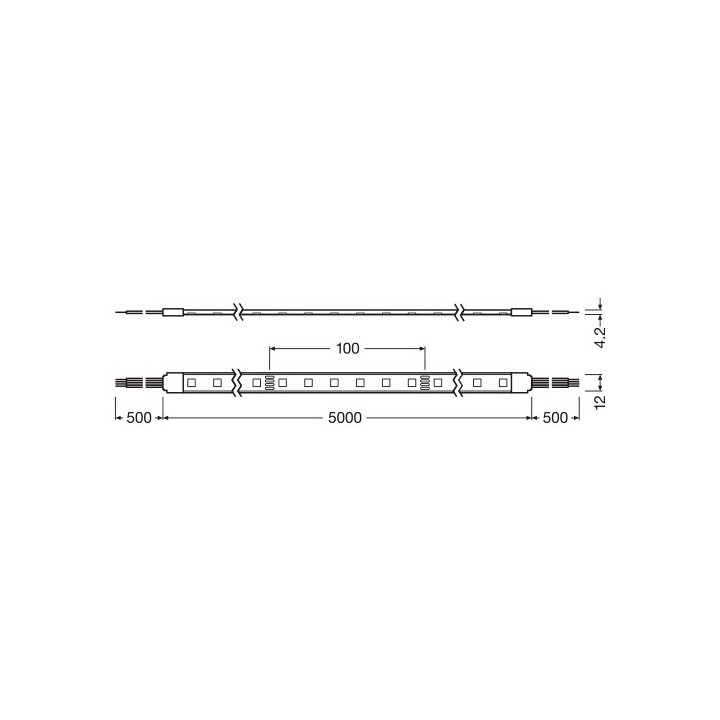 LED лента 5м RGB IP65 14.4W