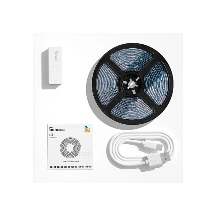 Комплект умной LED ленты RGBIC 5м, IP54, DC5V, L3 Pro