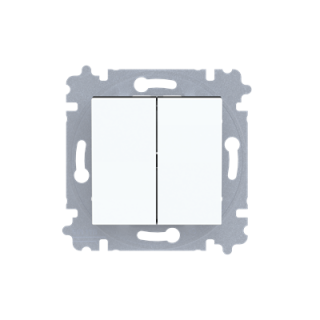 ABB Levit Grupisurulüliti (1/0+1/0), valge/ must, 3559H-A87445 62W