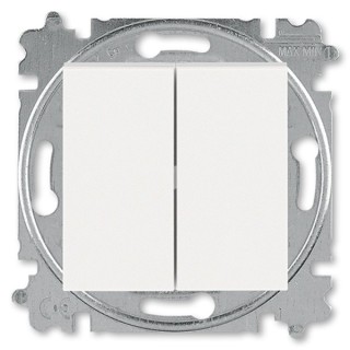 ABB Levit Grupisurulüliti (1/0+1/0) pärl/lumivalge 3559H-A87445 68W