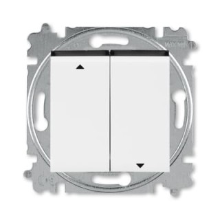 ABB Levit Выключатель жалюзи (кнопочный) белый/черный 3559H-A88445 62W