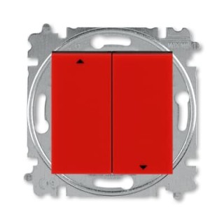 ABB Levit Выключатель жалюзи (кнопочный) красный/черный 3559H-A88445 65W