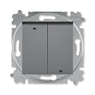ABB Levit Выключатель жалюзи (кнопочный) сталь/черный 3559H-A88445 69W