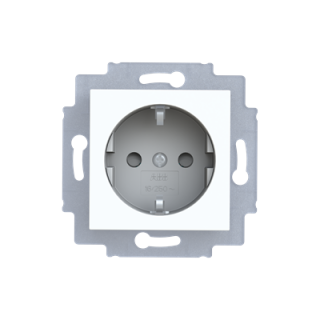 ABB Levit Pistikupesa valge/lumivalge 5520H-A03457 01W