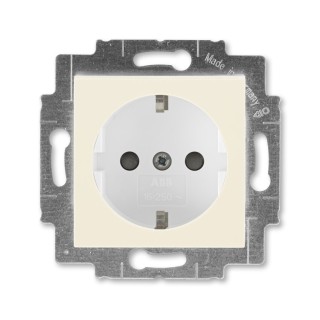 ABB Levit Pistikupesa beež/valge 5520H-A03457 17W