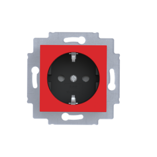 ABB Levit Pistikupesa punane/must 5520H-A03457 65W