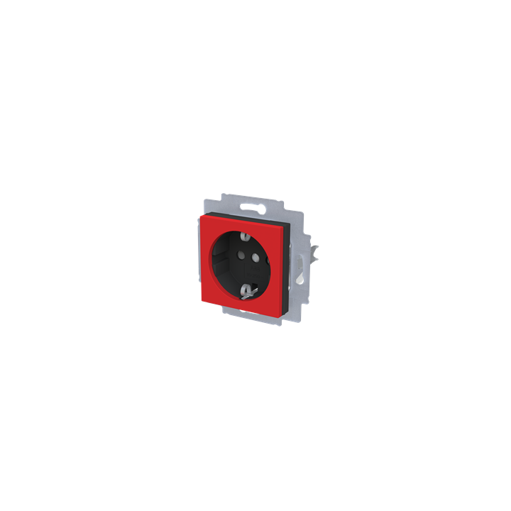 ABB Levit Pistikupesa punane/must 5520H-A03457 65W