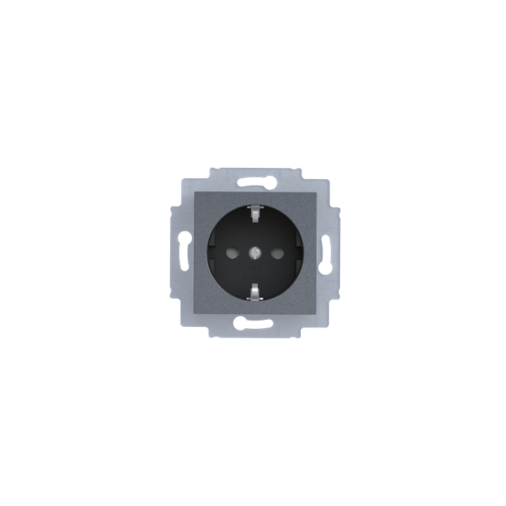 ABB Levit Pistikupesa teras/must 5520H-A03457 69W