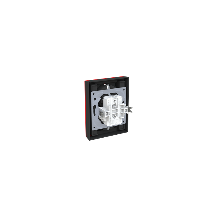 ABB Levit Двойная Розетка красный/черный 5522H-C03457 65W