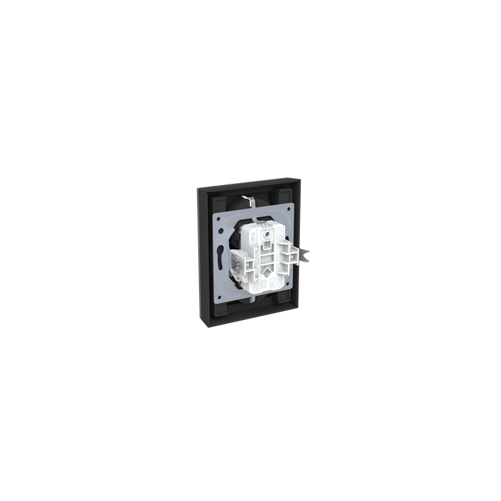 ABB Levit Двойная Розетка сталь/черный 5522H-C03457 69W