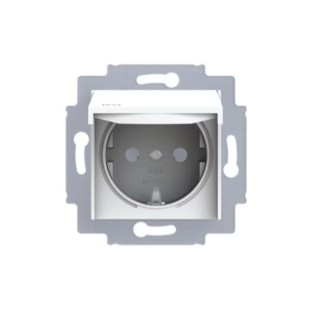 IP44 ABB Levit Pistikupesa valge/valge 5520H-A03997 03W