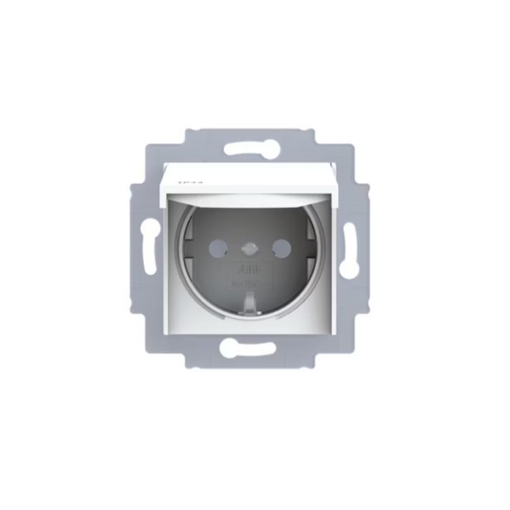 IP44 ABB Levit Розетка белый/белый 5520H-A03997 03W