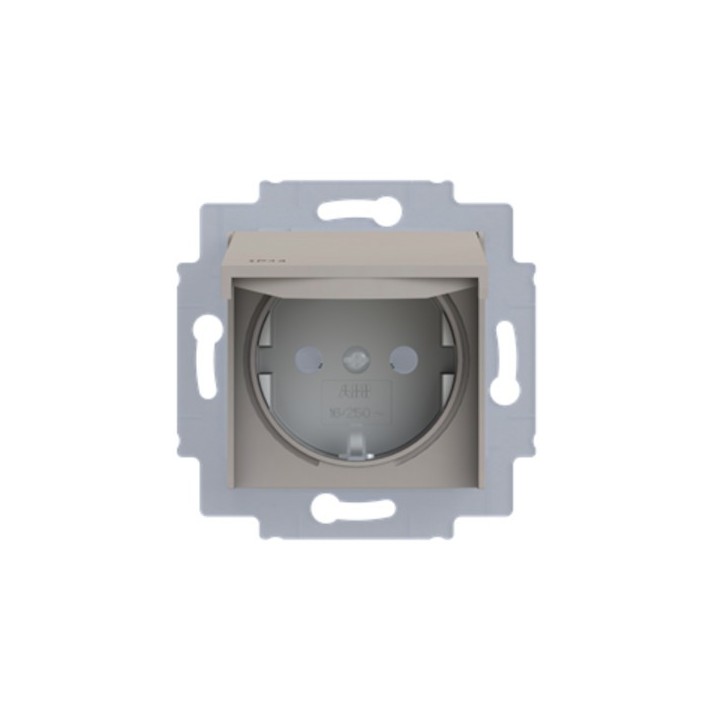 IP44 ABB Levit Розетка макиато/белый 5520H-A03997 18W