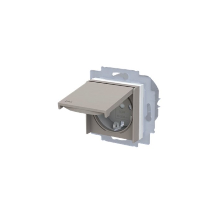 IP44 ABB Levit Розетка макиато/белый 5520H-A03997 18W