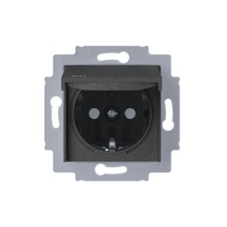 IP44 ABB Levit Pistikupesa antratsiit/must 5520H-A03997 63W