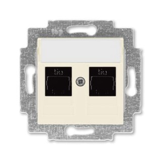 ABB Levit arvutipesa 2xRJ-45 sisud (Cat.5)+kate